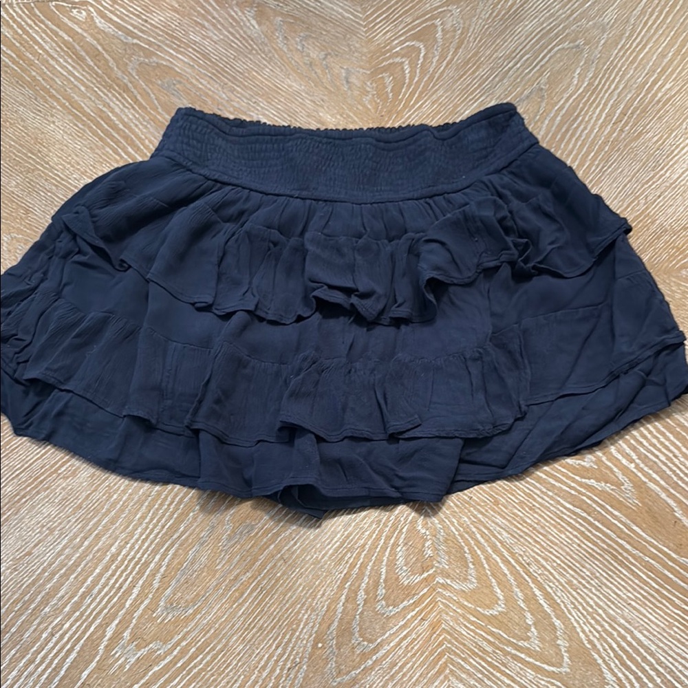 Hollister Elegant Navy Blue Elegant Mini Skirt